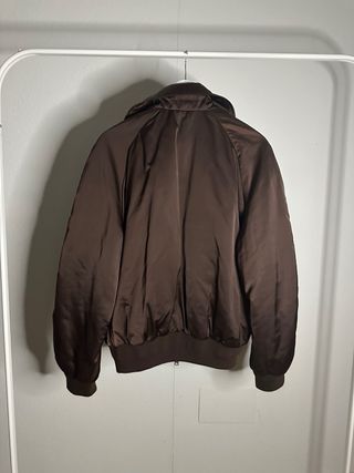 Cazadora Bomber Zara Man Origins Marrón Talla M
