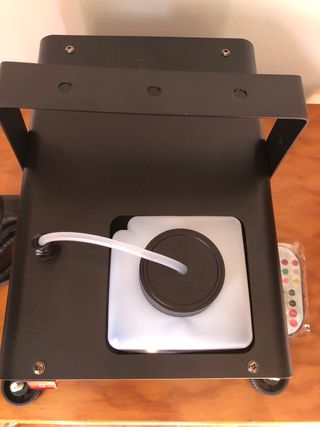 Máquina de fumo com luzes LED para eventos