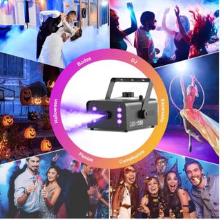 Máquina de fumo com luzes LED para eventos