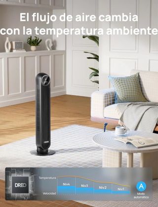 Ventilador de pie Dreo silencioso
