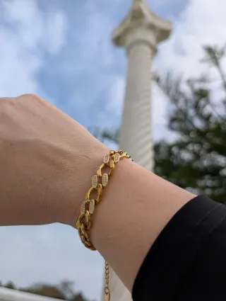 Pulsera Skyline Acero Dorada