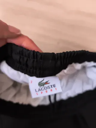 Pantalón chándal ligero Lacoste negro