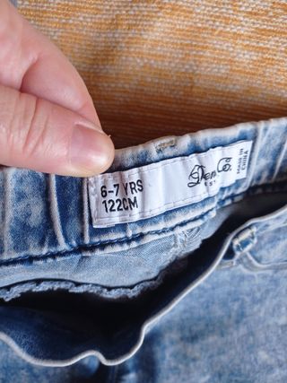 Lote 3 vaqueros niña talla 6-7 años