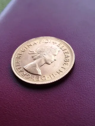 Moneda Soberano Oro 1966 22Kt
