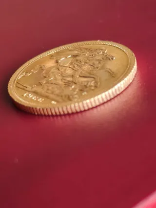 Moneda Soberano Oro 1966 22Kt