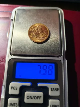 Moneda Soberano Oro 1966 22Kt