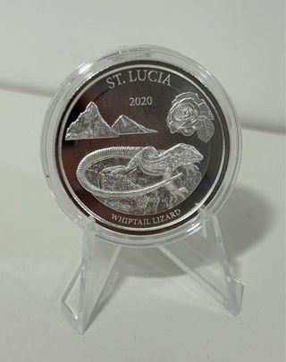 Moneda St. Lucia 2020 Onza Lagarto Whiptail