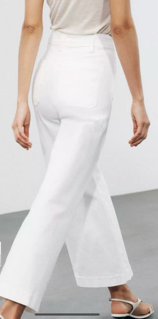 Pantalones blancos Zara Talla 34