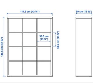 Estantería blanca modular