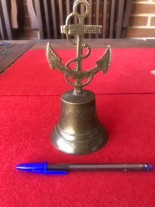 Campanilla de mano bronce motivo náutico