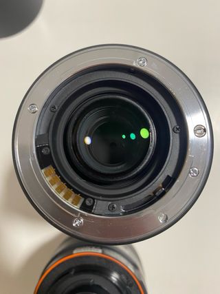 Objetivo camara de fotos