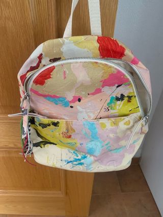 Mochila tela estampado primavera