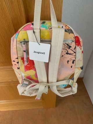Mochila tela estampado primavera
