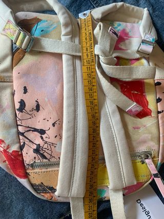 Mochila tela estampado primavera