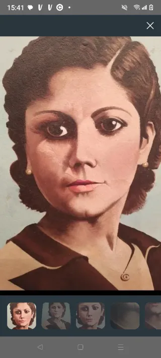 Antiguo retrato pintado