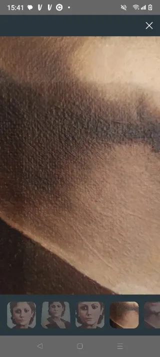 Antiguo retrato pintado