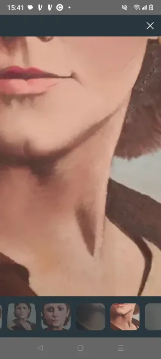 Antiguo retrato pintado