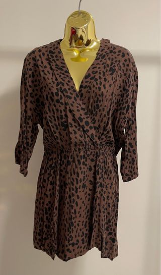 Vestido estampado leopardo