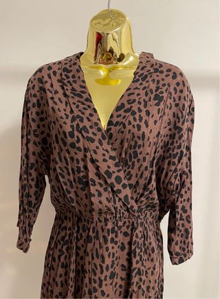 Vestido estampado leopardo