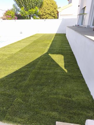 Cesped artificial reciclado