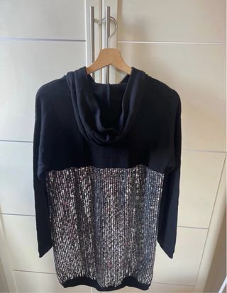 Vestito felpa lungo Sisley con paillettes