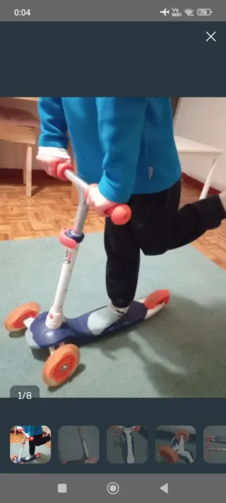 Patinete infantil 3 ruedas luminosas Oxelo B1 500