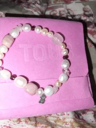 Pulsera Tous Perlas Cultivadas Cuarzo Plata