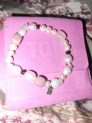 Pulsera Tous Perlas Cultivadas Cuarzo Plata