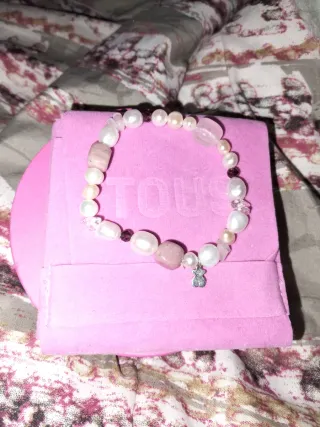 Pulsera Tous Perlas Cultivadas Cuarzo Plata