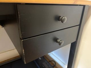 Scrivania in legno 140x70cm + 2 cassetti