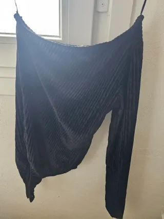 Body terciopelo Pull and Bear Negro Talla S