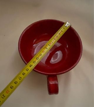 Ciotola vintage rossa made in Italy