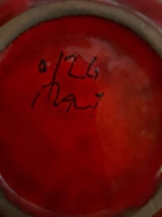 Ciotola vintage rossa made in Italy