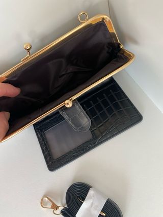 Bolso / Cartera Negro Cocodrilo