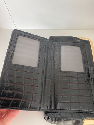 Bolso / Cartera Negro Cocodrilo