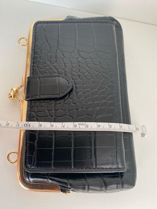 Bolso / Cartera Negro Cocodrilo