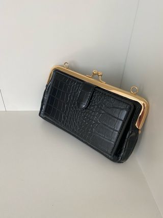 Bolso / Cartera Negro Cocodrilo