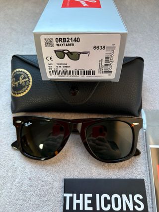 Gafas de sol Ray-Ban Wayfarer Tortoise/G15 Green