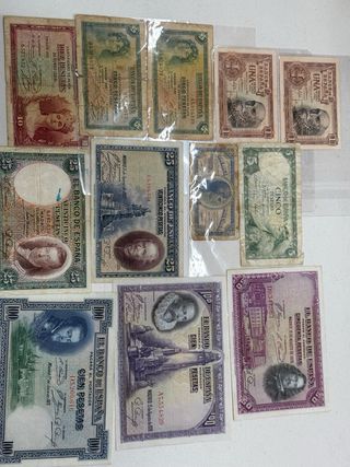 Lote de 12 Billetes Pesetas España