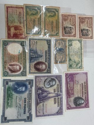 Lote de 12 Billetes Pesetas España