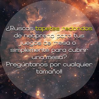 Tapetes redondos - neopreno - cualquier Medida