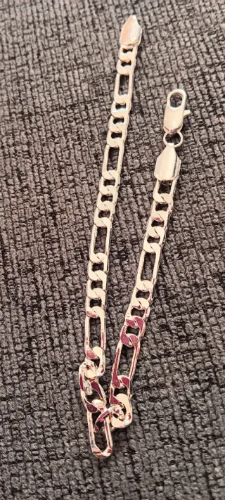 Pulsera eslabones hombre plata