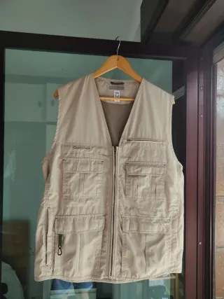 Chaleco Quechua Beige Multibolsillos