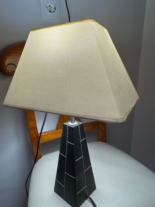 Conjunto 2 Lámparas Mesa Cuadradas