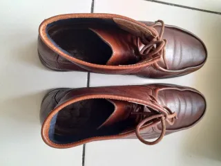 Botines Marrones Talla 40.en piel de calidad.