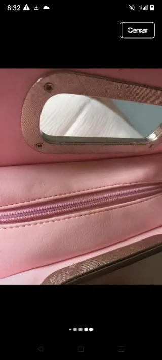 Conjunto bolso y zapatos rosa