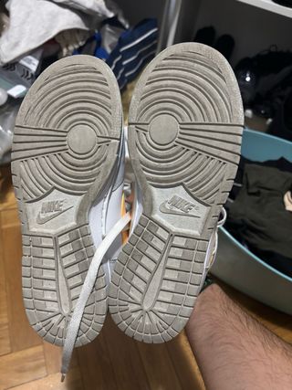 Nike Dunk Low Altas Naranja Blanco