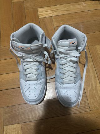 Nike Dunk Low Altas Naranja Blanco