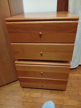 Comodini noce (3 pezzi)