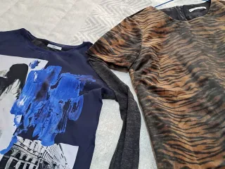 Vestido Mango y Camiseta Zara